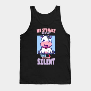 Flat Stomach Cute Baby Cow Tank Top